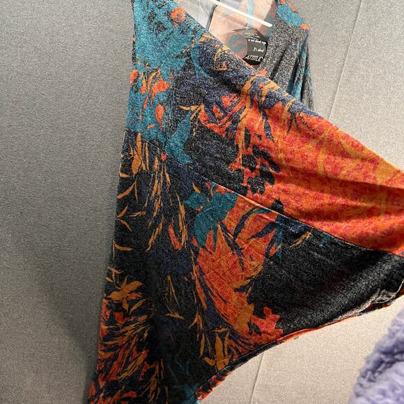 Attitudes by Renee Global Illusions Casknit Cocoon Cardigan Jungle Orchid Size1X - Picture 10 of 14